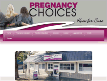 Tablet Screenshot of pregnancychoices.org